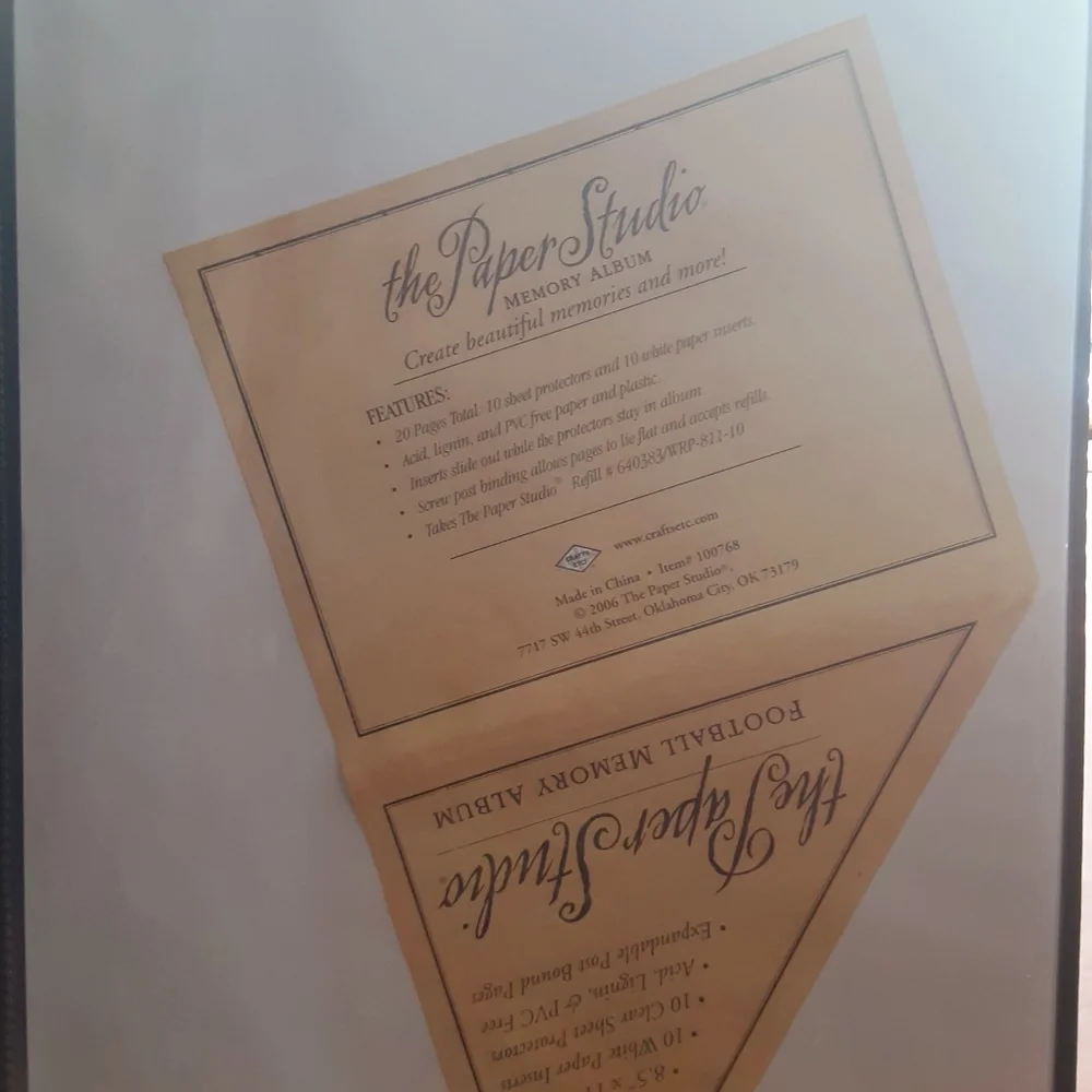Russ Berrie & Co Football Frame & Scrapbook Bundle